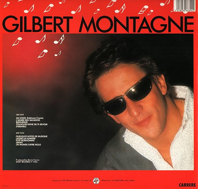Gilbert Montagné Quelques Notes De Musique Vinyle Album
