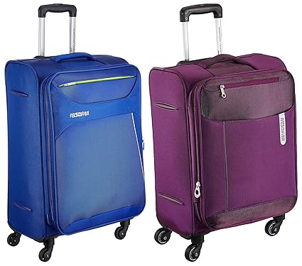 American Tourister Z Strike Polyester 56 Cms Royal Blue Softsided