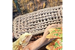 ExoRepti Bearded Dragon Hammock Lizard Tank Accessories Reptile Lounger Amphibian Habitat Décor for Chameleon, Geckos, Snakes, Hermit Crab, Lguana Reptiles, Tortoises