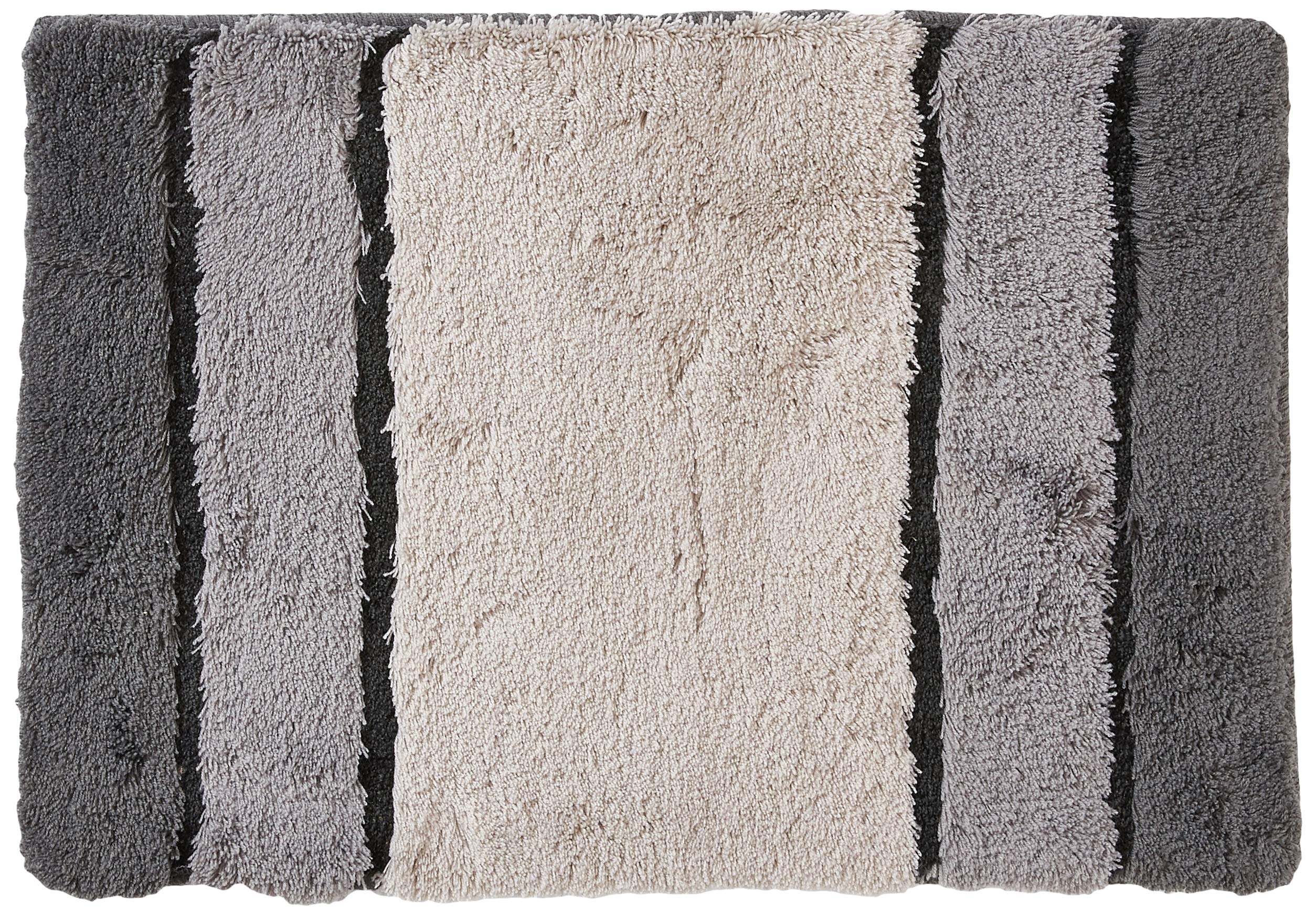 Spirella Carpet Textile-Calma GREY-40X60 1218951, White, Standard