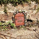 FHFY Garden Fairy Door 11 cm Tall Resin Rustic Decorative Micro Door view 4