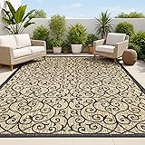 JONATHAN Y Vintage Filigree Indoor Outdoor Area Rug