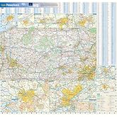 Pennsylvania State Wall Map - 25" x 24" Paper