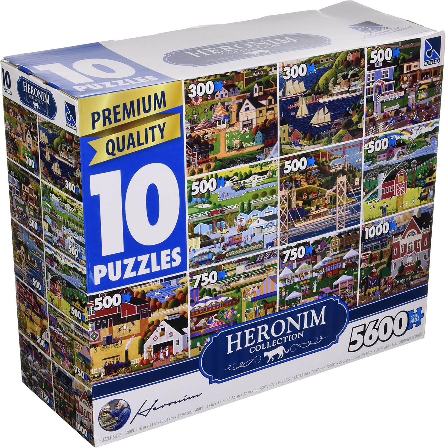 The Canadian Group 10in1 Heronim Jigsaw Series 1 Puzzle Collection