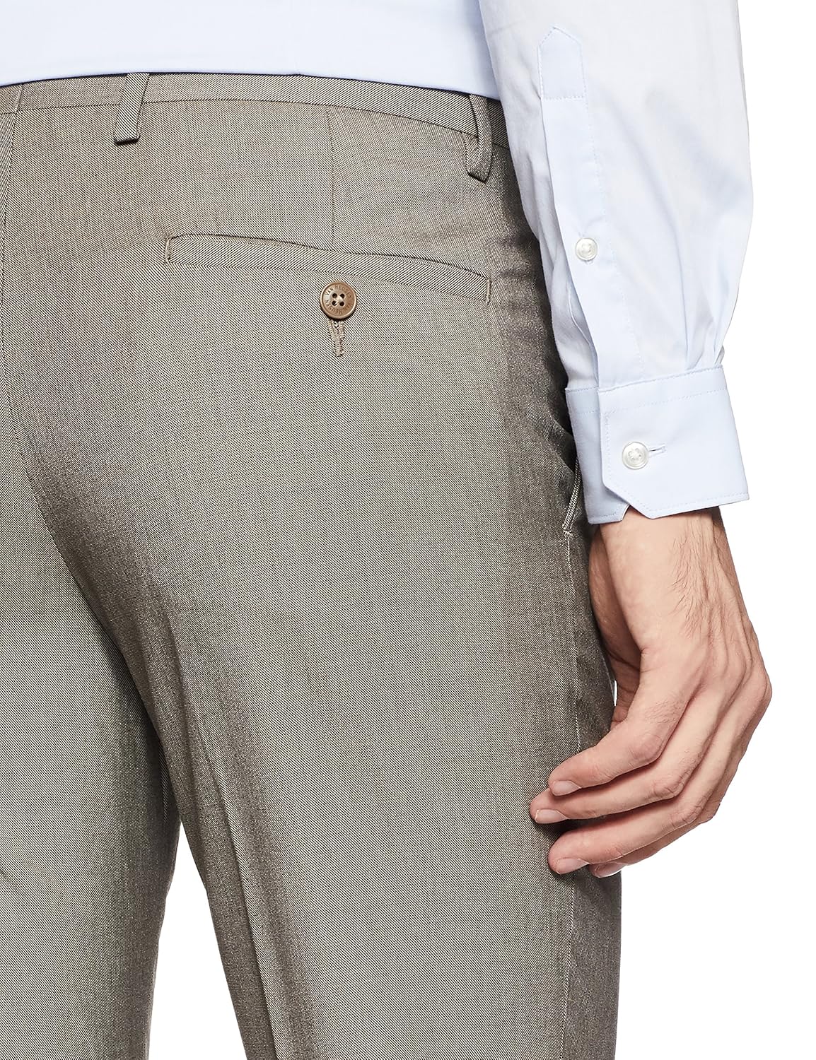 van heusen men's slim fit formal trousers