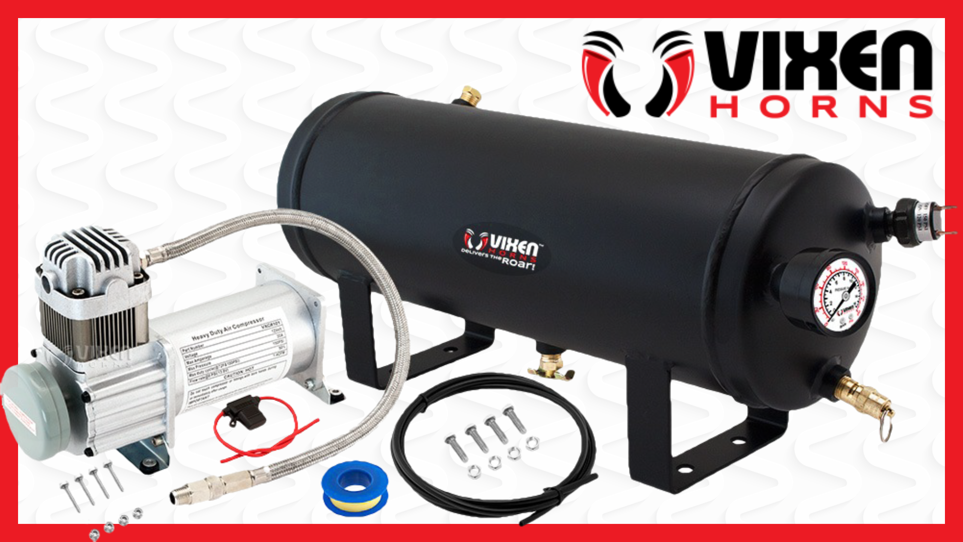 Amazon.com: Vixen Horns 1.5 Gallon (6 Liter) Train/Air Horn Tank