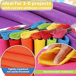 ZAIONE Soft Felt Fabric Sheets Bundle Rainbow