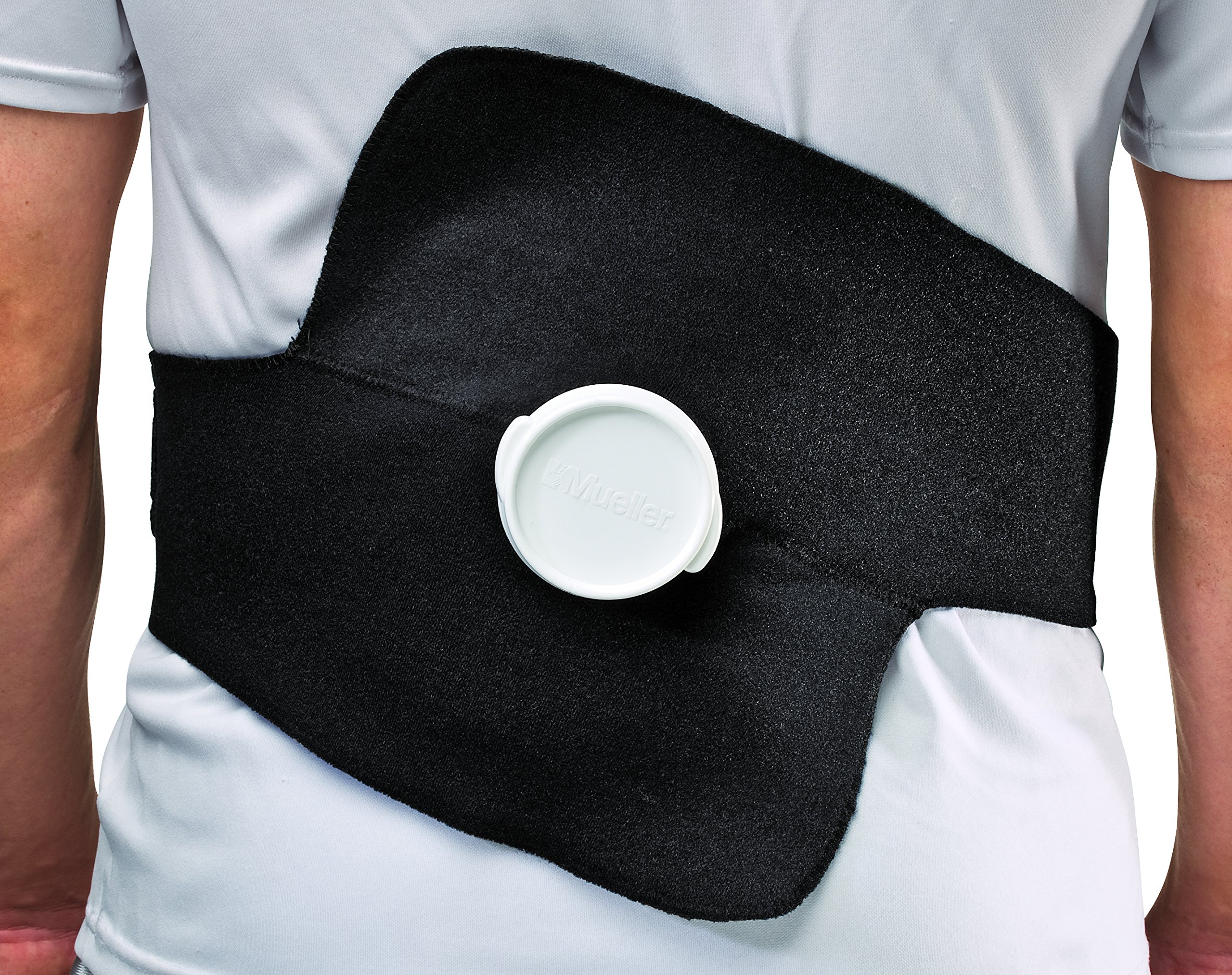 MUELLER Sports Medicine Ice Bag Wrap, Cold Therapy for Injuries and Pain Relief, Ice Pack Included, Black