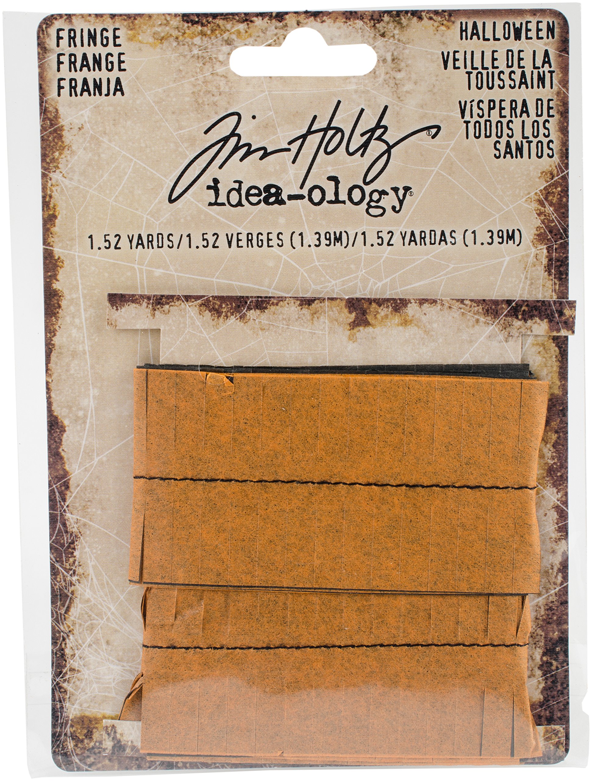 Tim Holtz Fringe Halloween, Paper, Orange, 13.5 x 10 x 0.4 cm