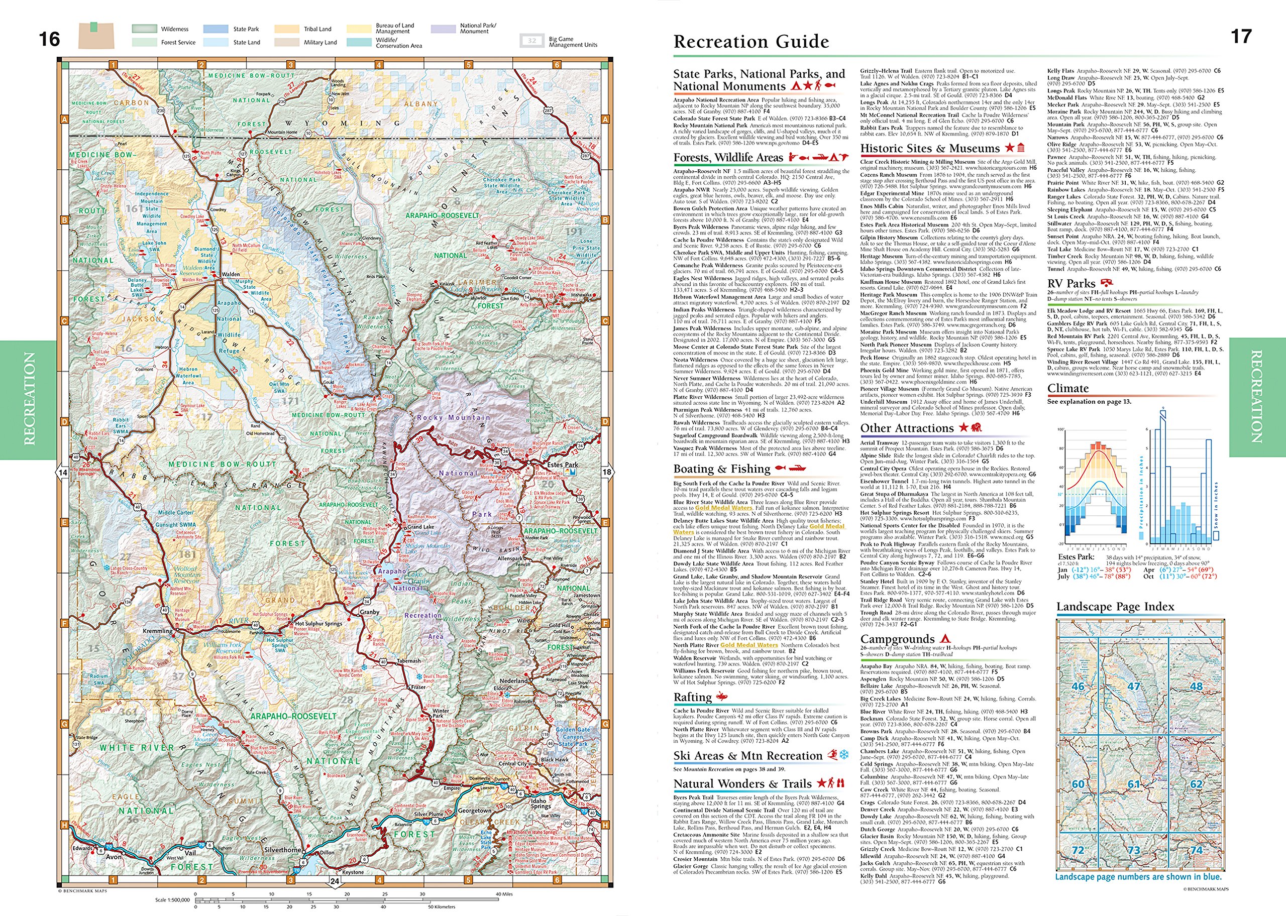 Colorado Road And Recreation Atlas Colorado Benchmark Road & Recreation Atlas: Benchmark Maps: 0767020000747:  Books: Amazon.com