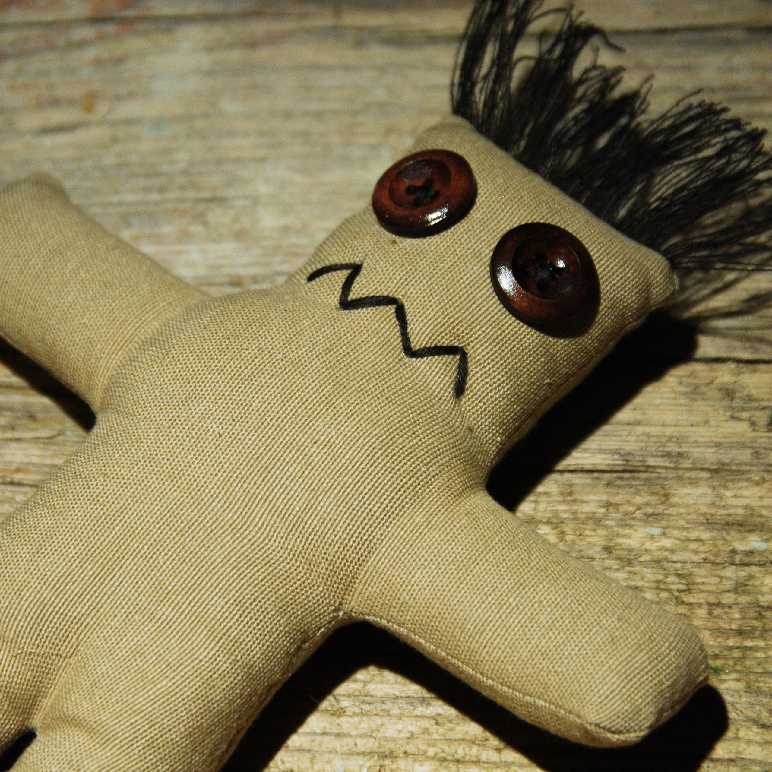 Darko Doll raw - Voodoo Doll with pin and ritual instruction - voodoo guide