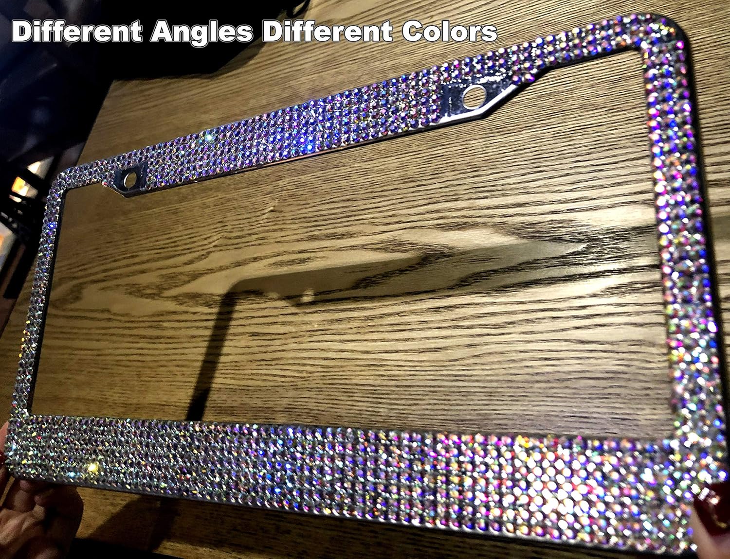 Bling License Plate Frames 1 Pack Luxury Pure Handcrafted