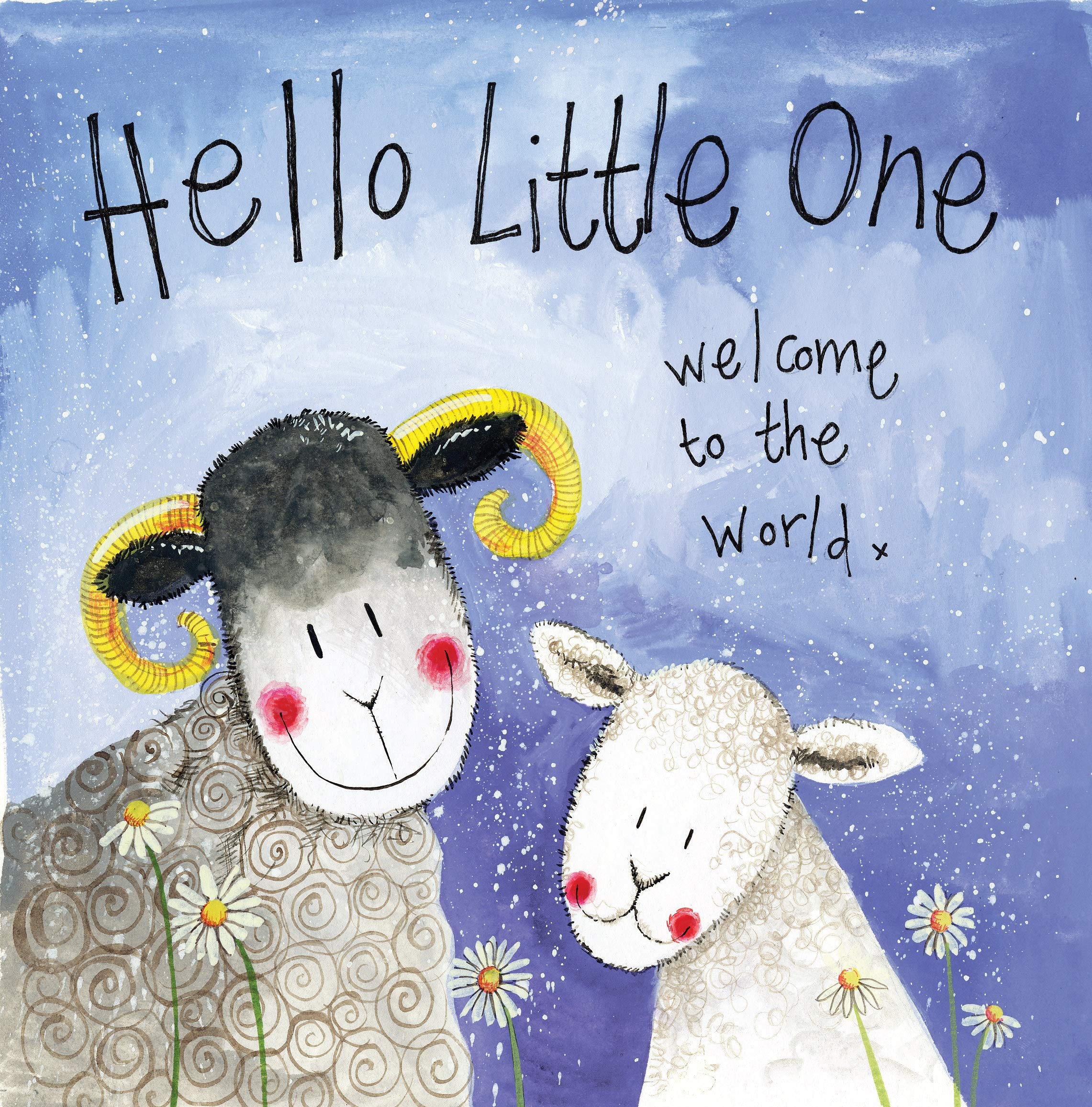 Alex Clark Hello Little One Baby Boy Card - New Born Card - New Baby Card - Welcome To The World - Designed and Printed In The UK