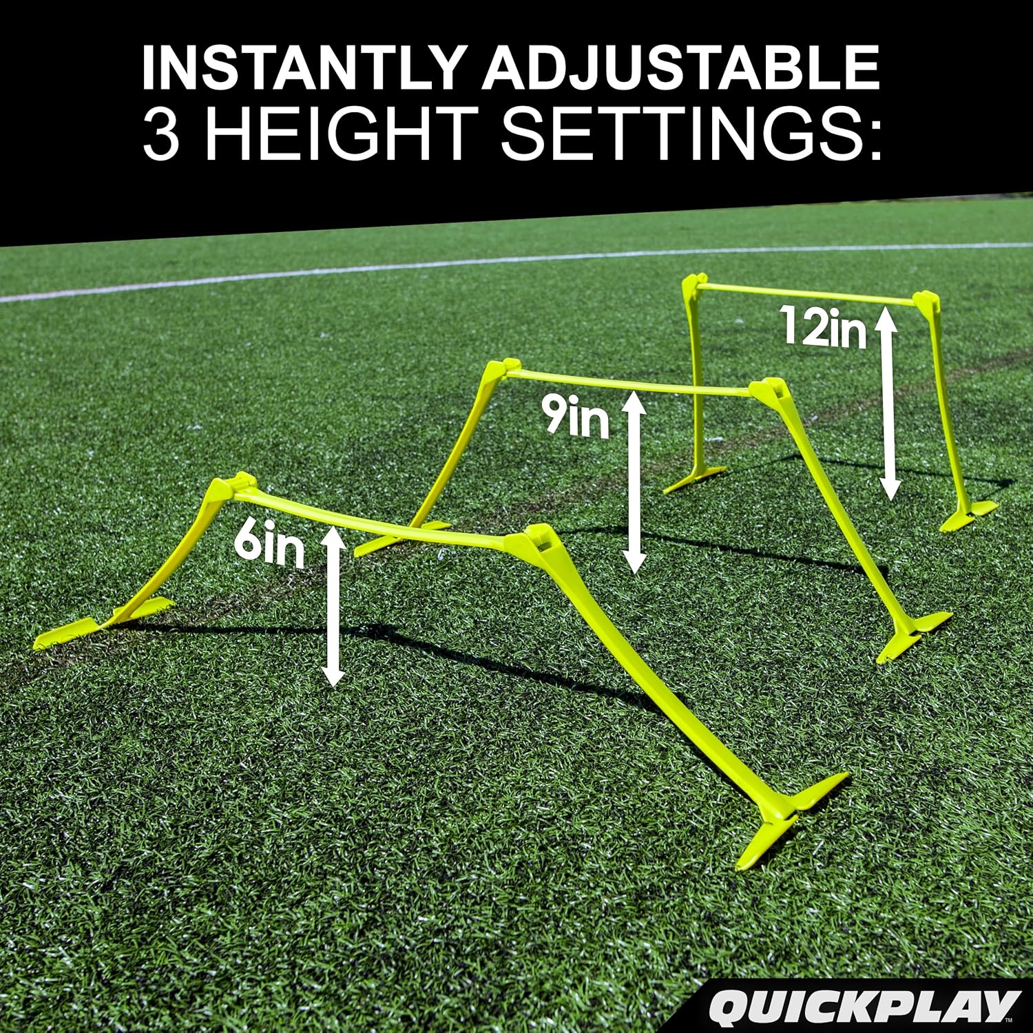 QUICKPLAY PRO Agility Speed Hurdles with Adjustable Height Settings