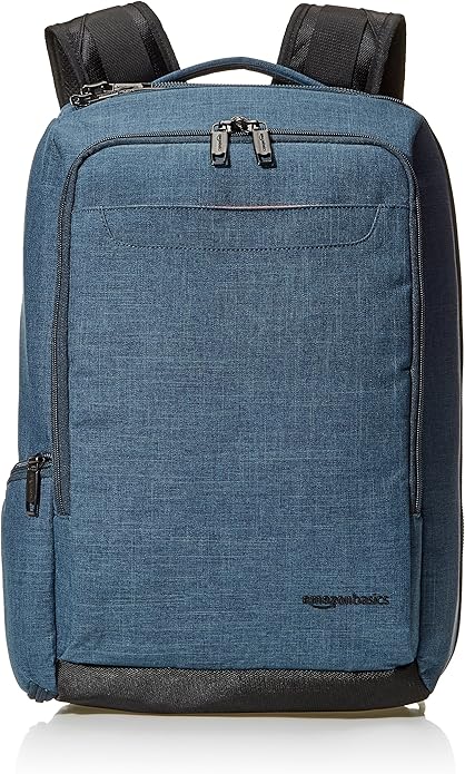 Amazon Amazonベーシック リュック バックパック スリム仕様 ラップトップ収納あり Sサイズ 1泊分 グリーン シューズ バッグ