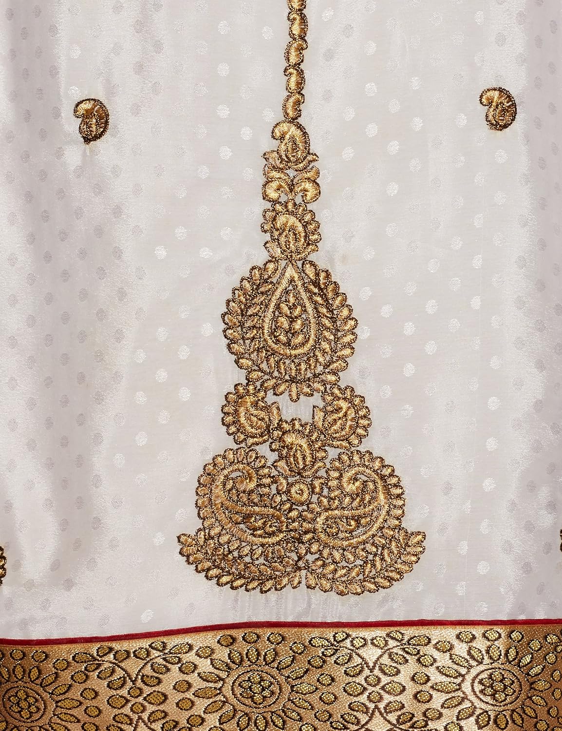 womanista women's embroidered faux crepe saree with blouse piece