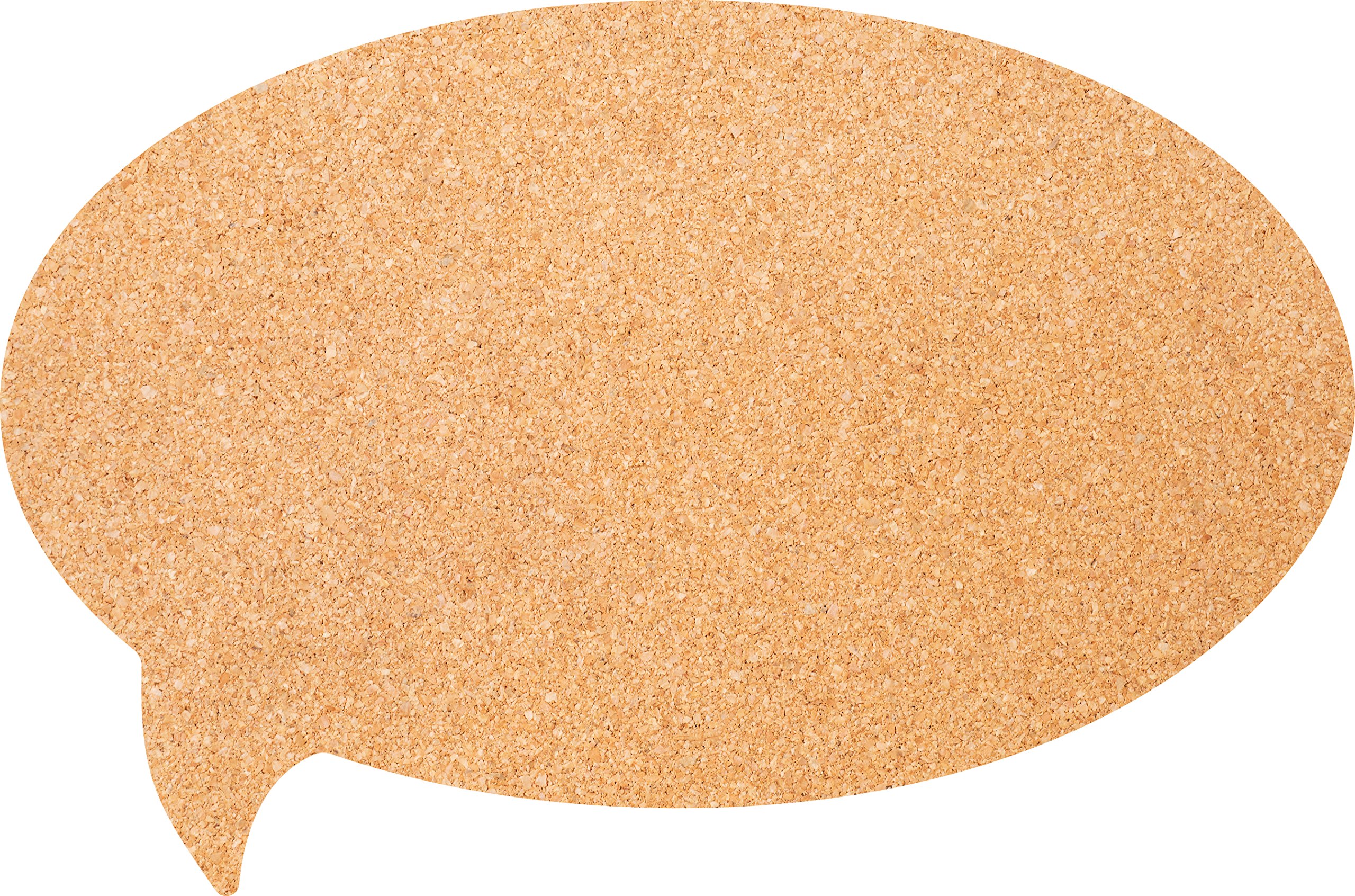Securit Silhouette Bubble Cork Board with 6 Pins, Wall Mountable, 30x45cm (CB-BUBBLE)