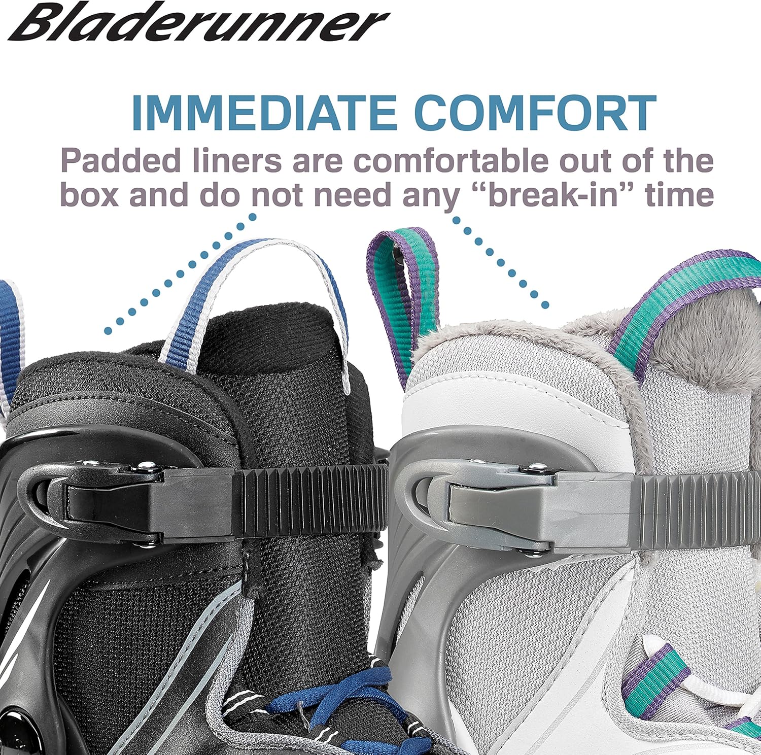 Bladerunner Ice by Rollerblade Zephyr Men's Adult Ice Skates, Black and Blue, Recreational, Ice Skates : Sports & Outdoors