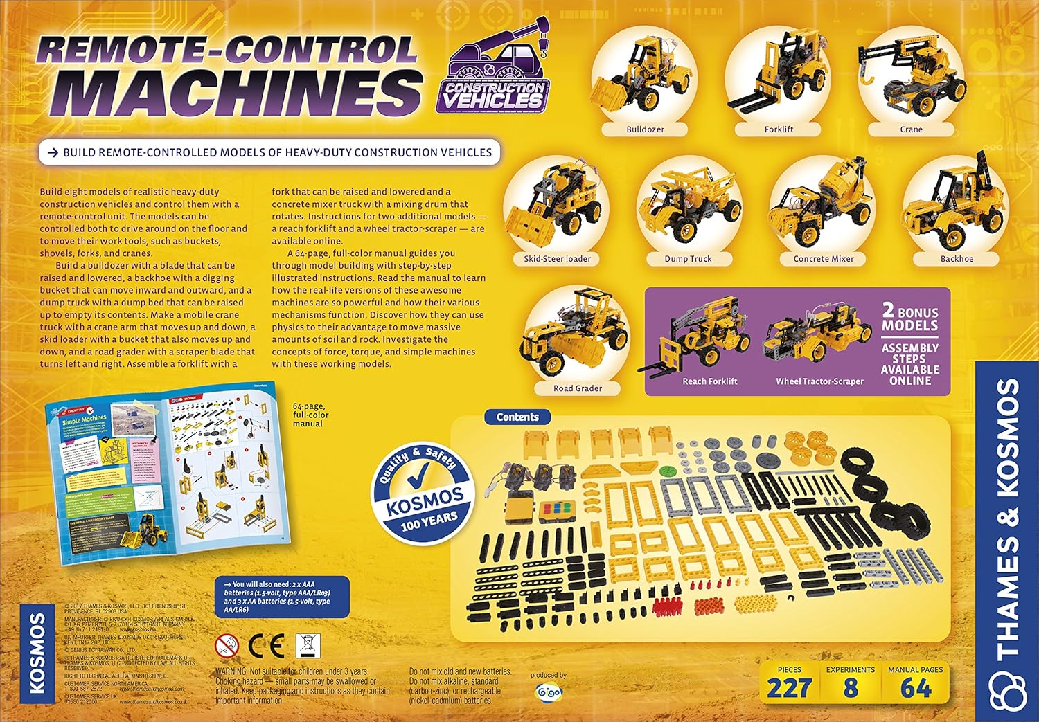 thames and kosmos remote control machines construction vehicles