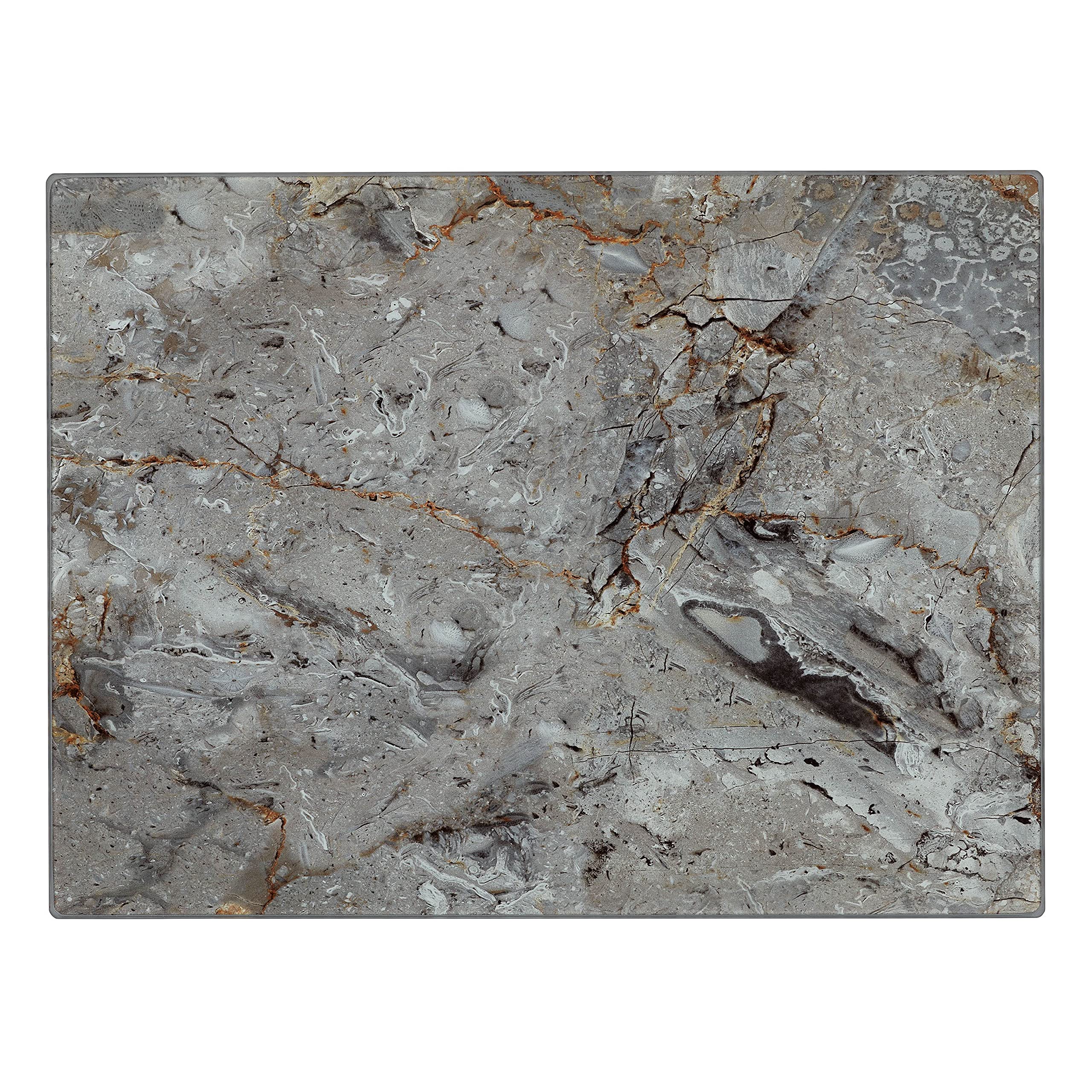 Tala Smoky Marble Design Toughened Glass Chopping Board and Work Top Saver, Non-Slip Multi-Functional Tool for Protecting Work Surfaces While preparing Foods, Measures 30cm x 40cm