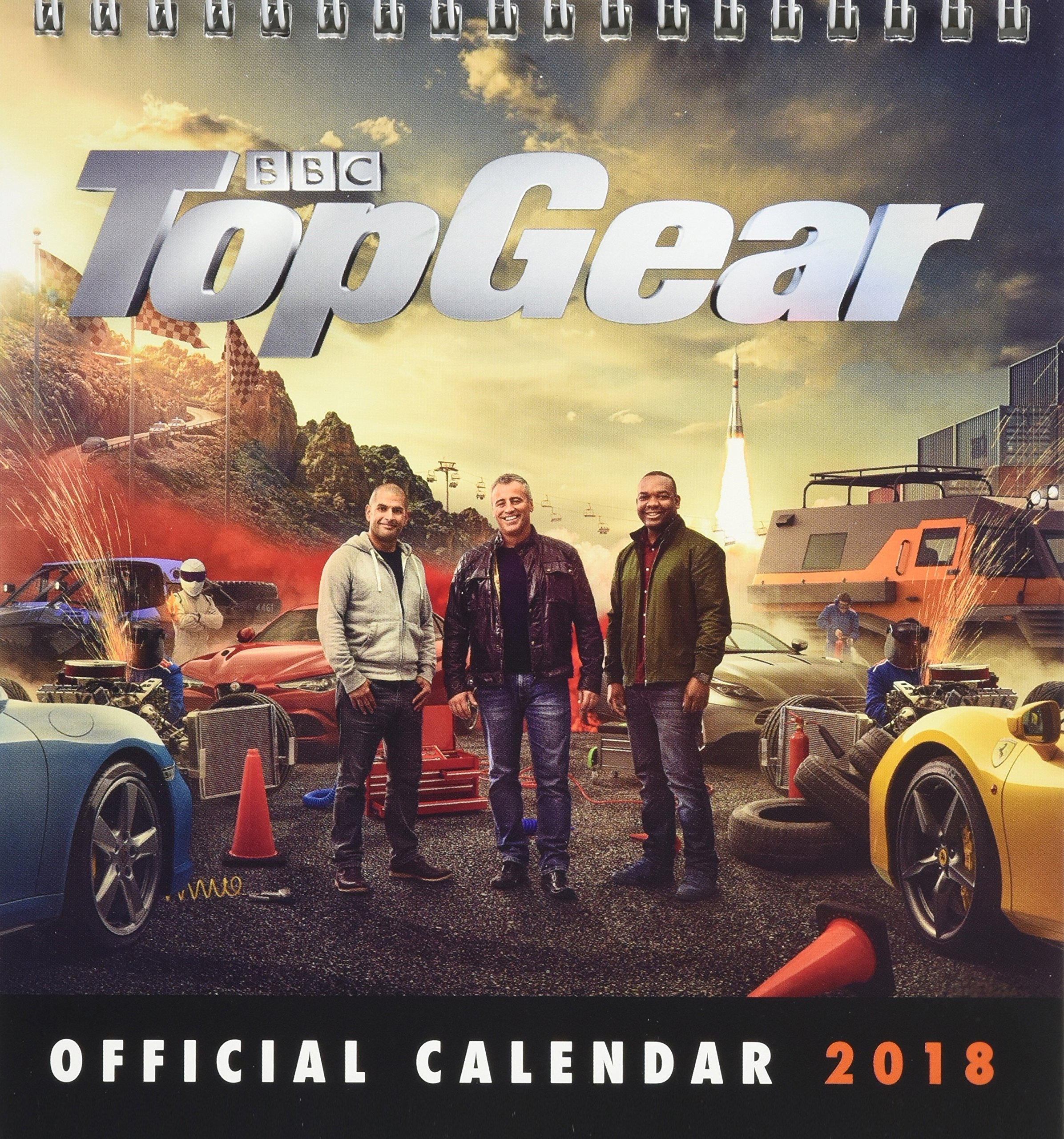 Top Gear Official Desk Easel 2018 Calendar - Month To View Desk Format