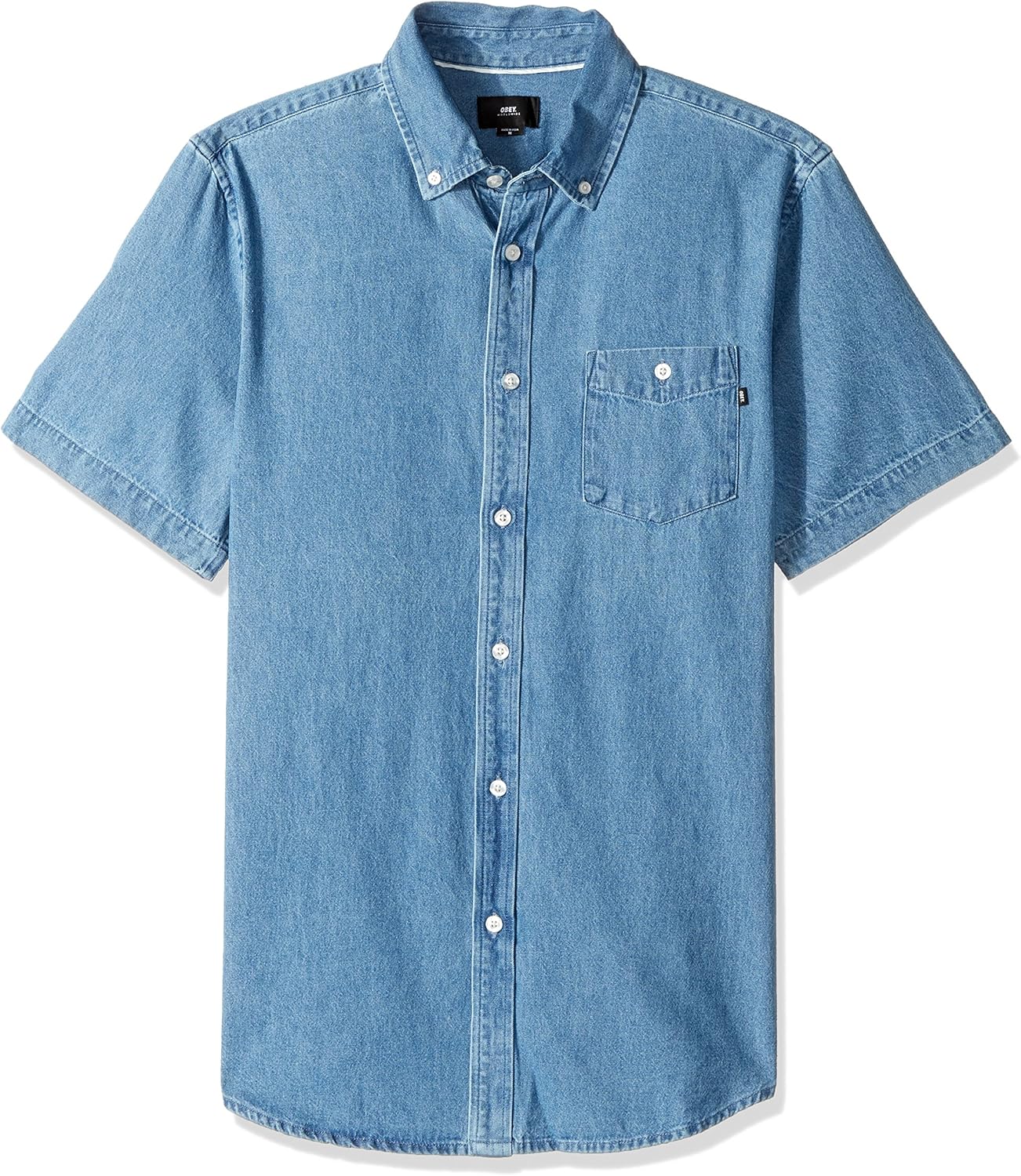 obey denim shirt