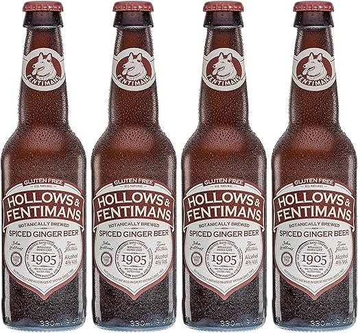 Hollows Fentimans Botanically Brewed Gluten Free Spiced Ginger Beer 4 X 330ml Amazon Co Uk Beer Wine Spirits