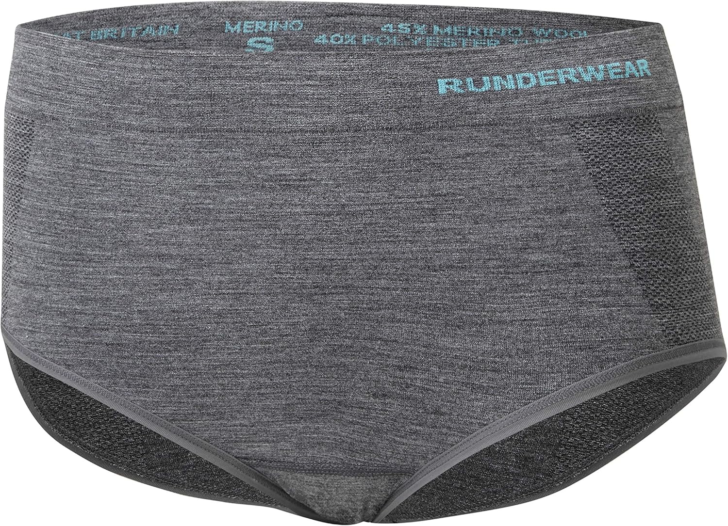Runderwear Women's Merino Briefs Premium, ChafeFree Running