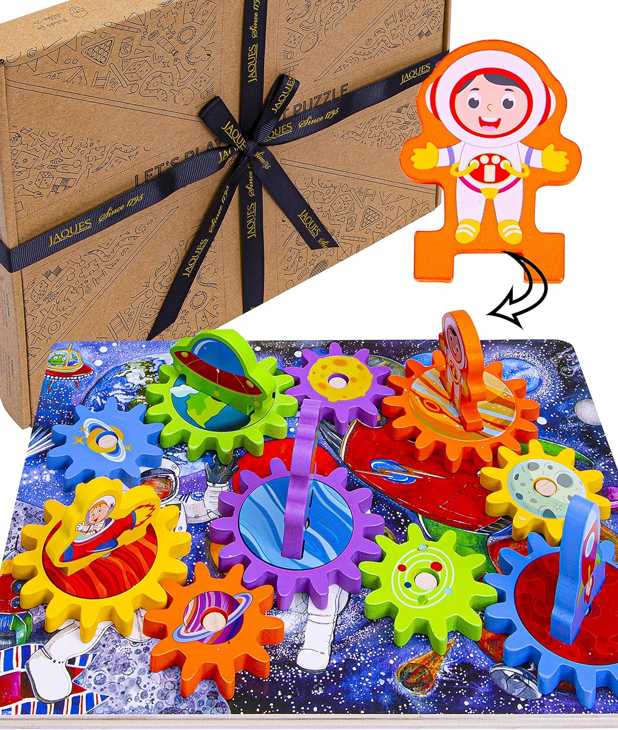 Jaques of London Let’s Play Puzzle Exceptional Space Puzzle Toys for 2 3 4 year olds