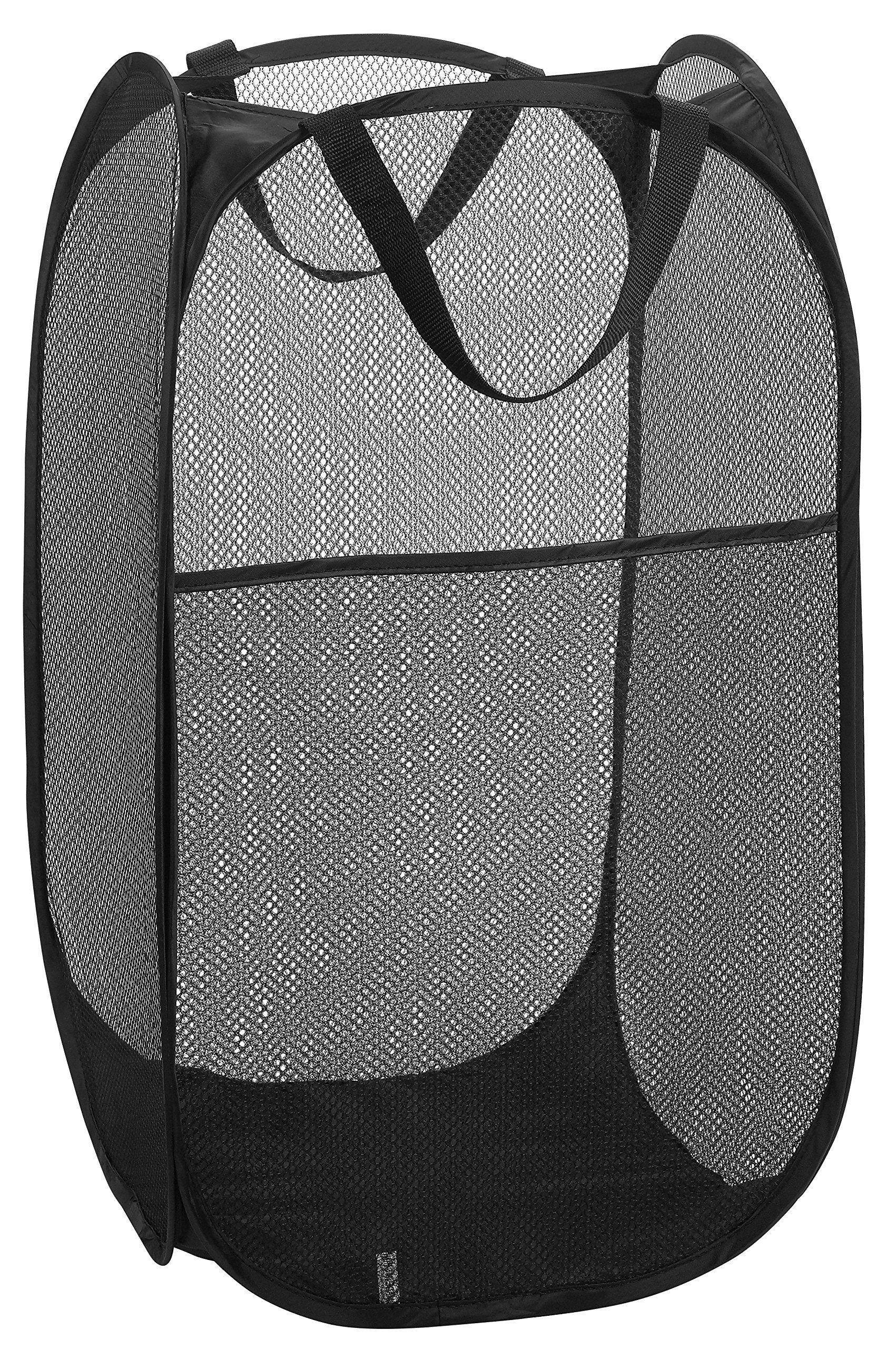 Mesh Popup Laundry Hamper Portable, Durable Handles, Collapsible for