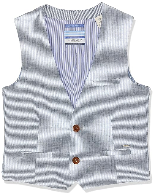 Scotch & Soda Jungen Weste Cotton Linen Gilet