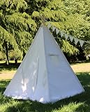 Aazon.co: Stripe Teepee Package With Poles, Floor, LED Light, Flags...