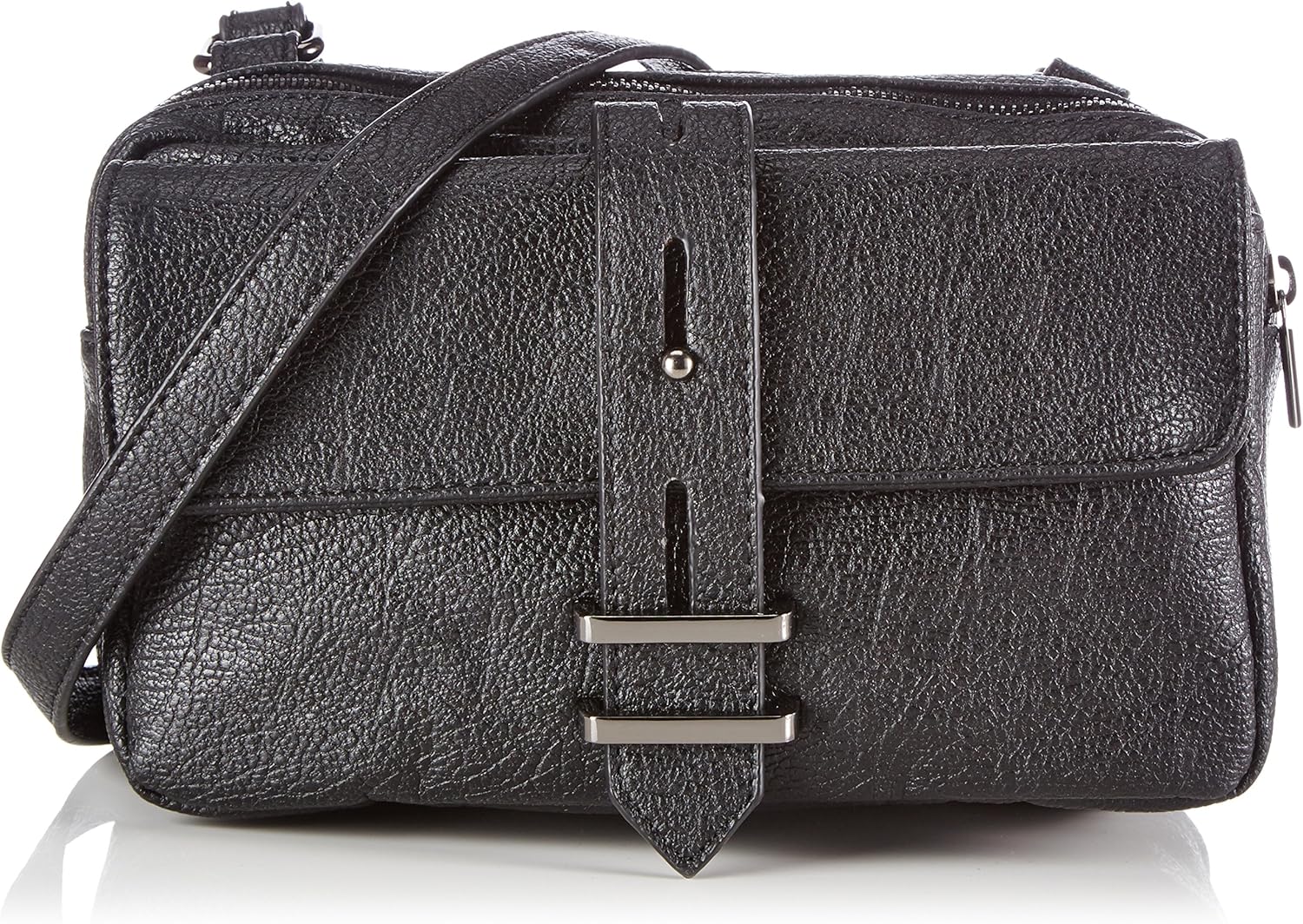 Friis & Company Grain Mischa Cross Over, Women's Cross-body Bag, Black