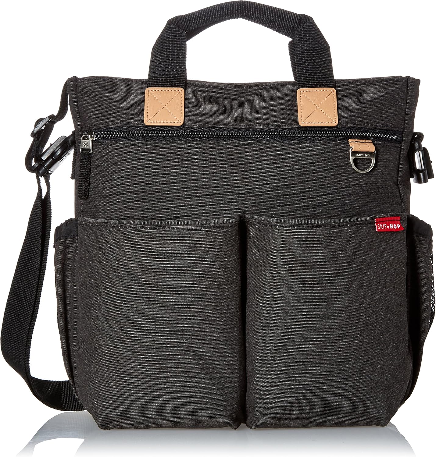 skip hop messenger diaper bag with matching changing pad