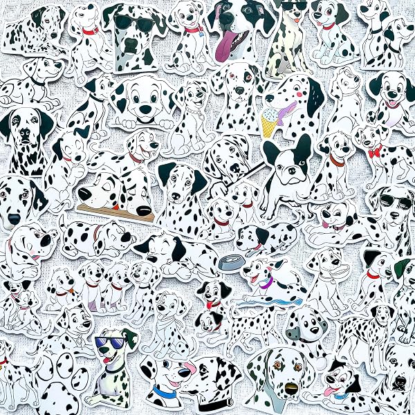 MNIGIU Kosmetiktasche Mit 101 Dogs Aufdruck – Inspiriert Von Rolly, Baumwolle, 24,4x17,3 Cm, Für Reise & Alltag