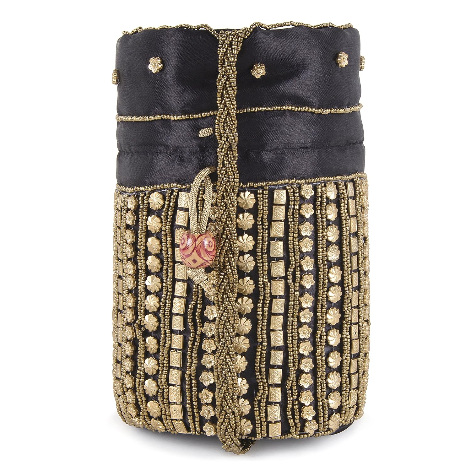 funkia&trade; women's traditional designer beads embroidery party wear potli - single and combo