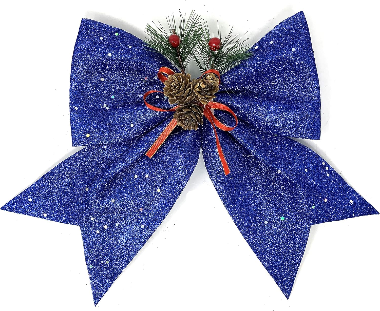 Bows & Ribbons - allgala Christmas Decorative Bows for Wreath Garland Treetopper Christmas Tree (11