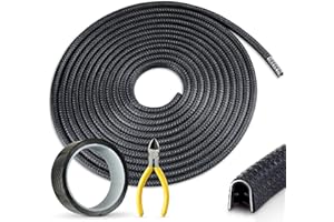 CARTAXIO Car Door Protector Edge Guards Black 66Ft(20M) - Car Door Edge Guards - UVC Universal Fit U-Shape Edge Trim with 3M Tape & Pliers - Durable & Easy to Install for Sedans, Truck, SUV, ATV, UTV…