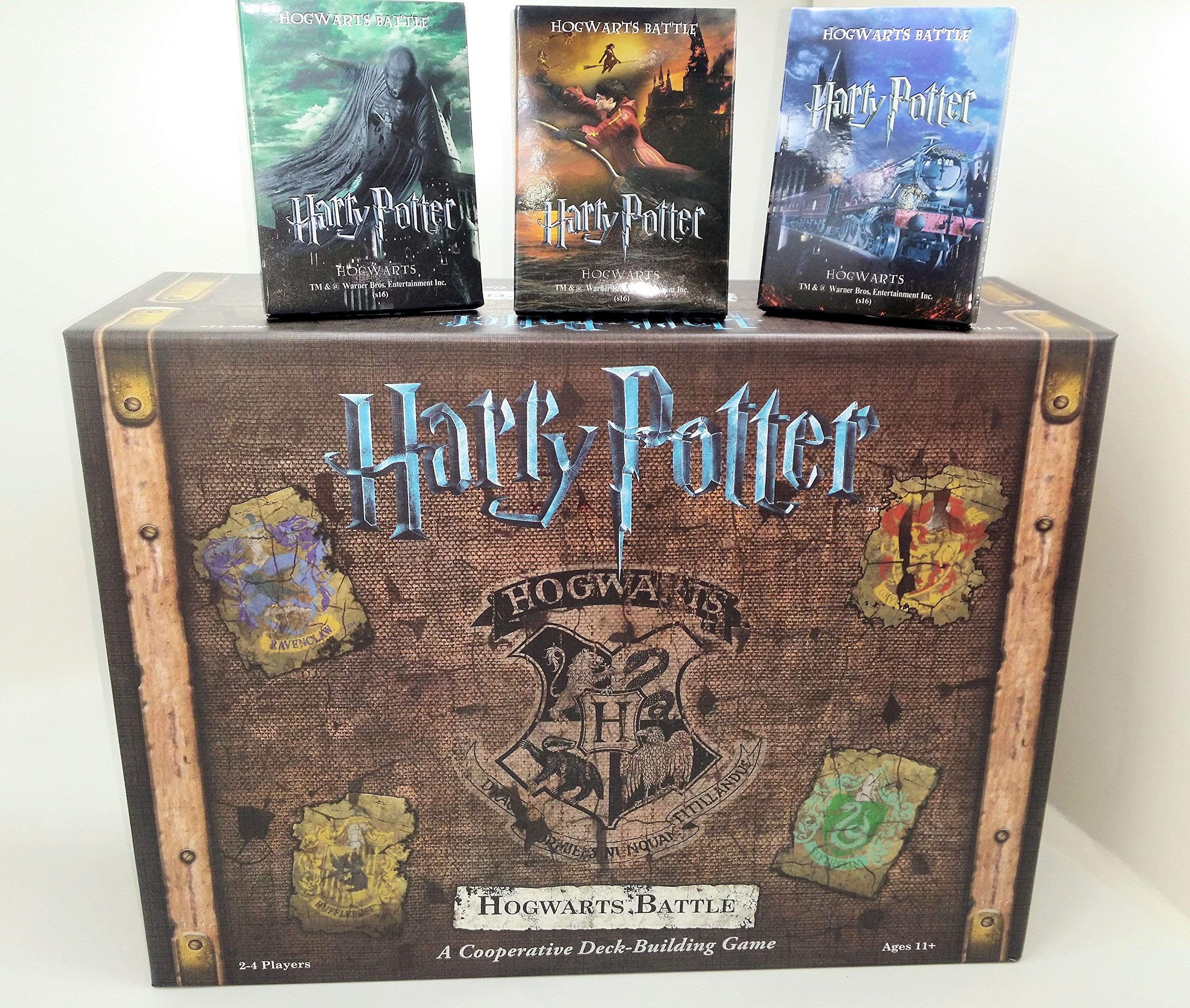 Harry Potter Hogwarts Battle Cooperative Deck Building Card Game Plus Additional 3 Bonus Playing Car