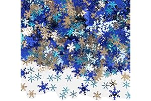 Iconikal Bulk Party Foil Confetti, Snowflakes, 3,000 Count, 9 Ounces