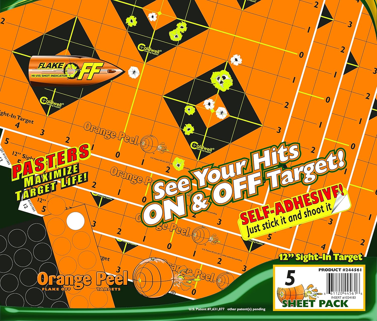 Caldwell Orange Peel 12 Inch Sight-In Targets, 5 Pack : Hunting Targets And Accessories : Sports & Outdoors