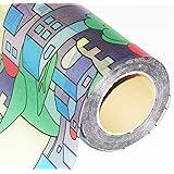 CVANU Privacy Window Film Printed Window Frosting Film Window Sticker Window Cling Frosted Vinyl Sheets for Front Door/Bathroom/Sidelight/Small Windows, 12''x36''