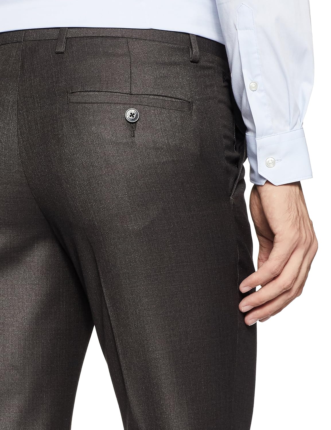 van heusen men's slim fit formal trousers