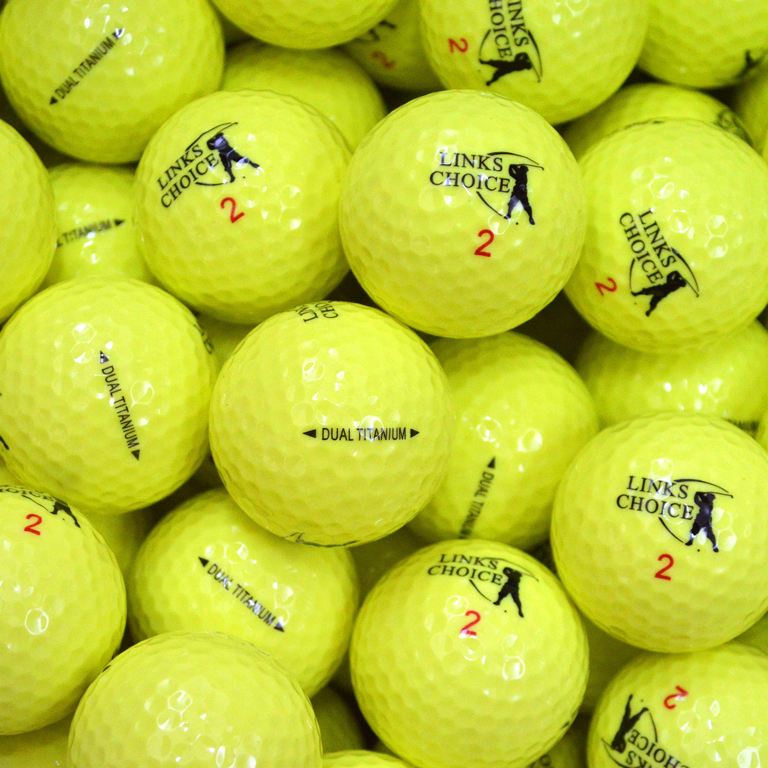 Links Choice 48 Yellow Coloured Golf Balls