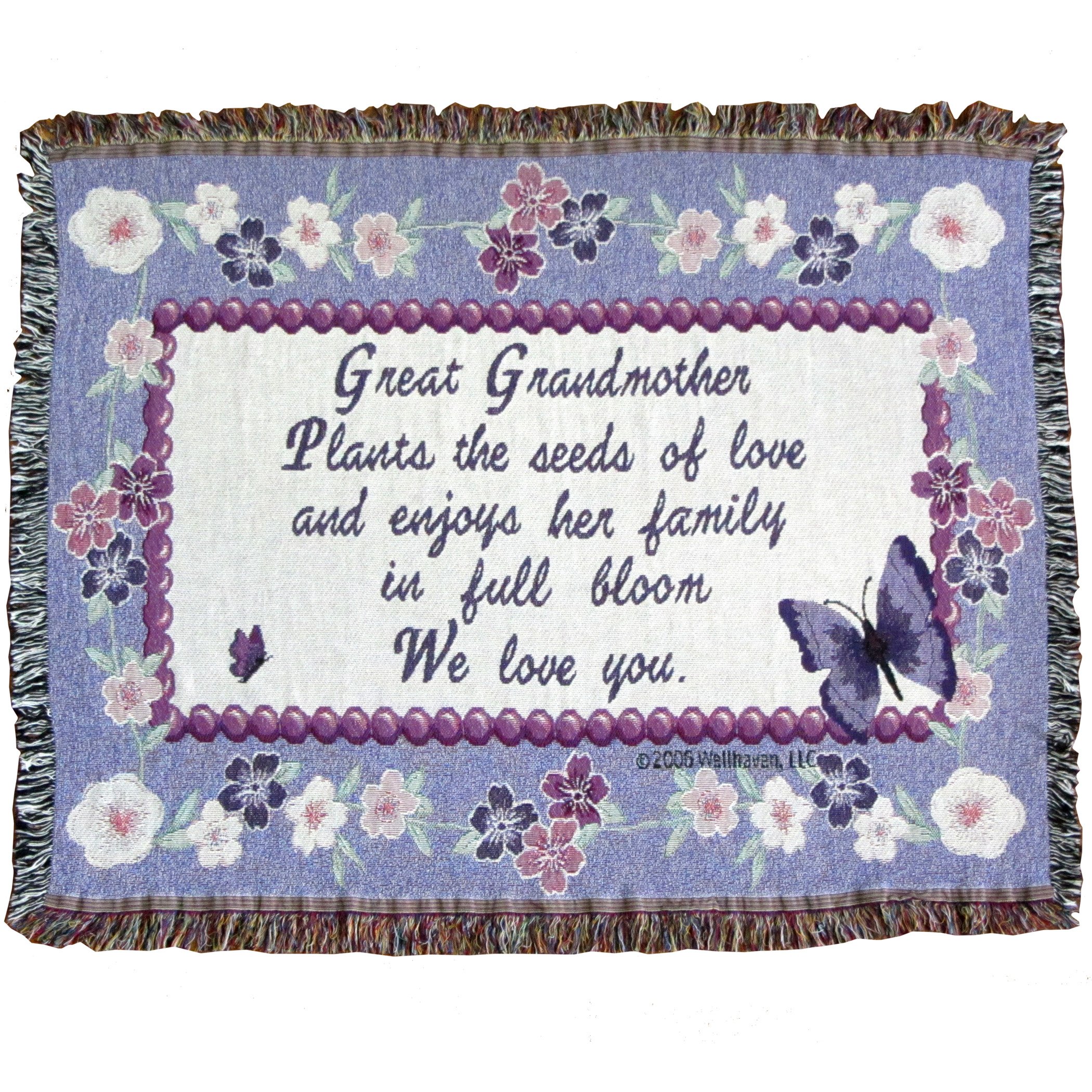 Great Grandmother Throw Blanket Gift for Great Grandma 897353002306