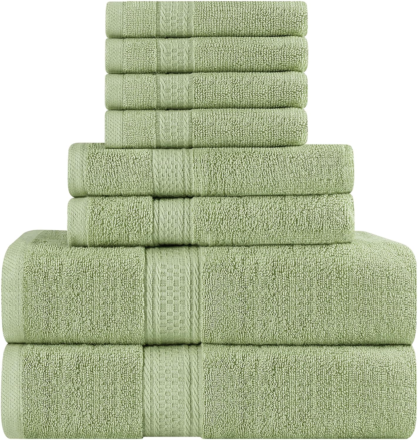 Towel Set 8 Piece Set 2 Bath Towel 2 Hand Towel 4 Washcloth Lot Utopia Towels eBay