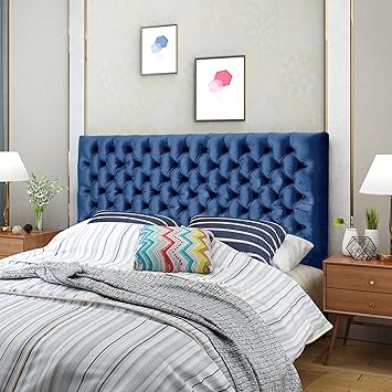 Amazon.  Hunter Navy Blue Velvet Queen/ Full Headboard  