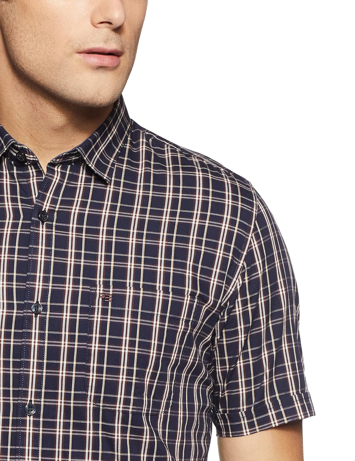 peter england men's solid slim fit polo