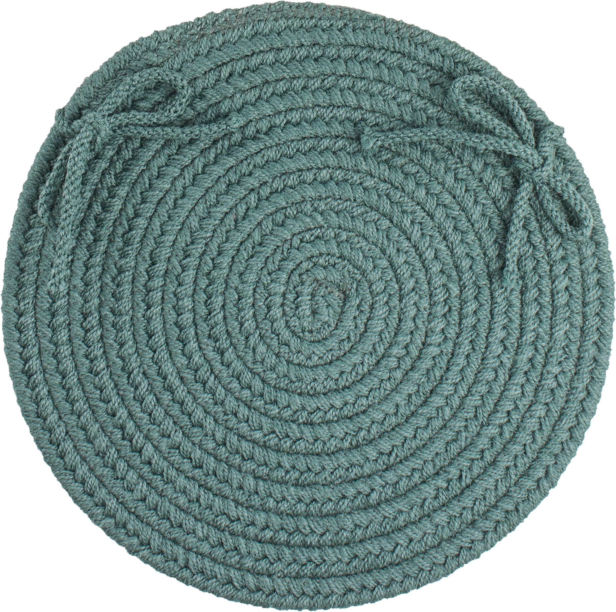 Solid Chair Pad, Teal