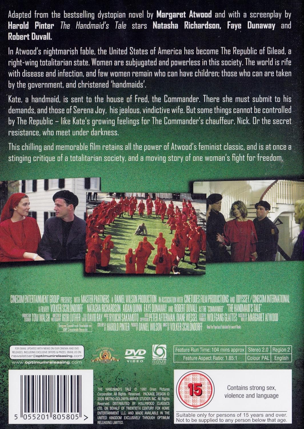 Amazon Com The Handmaid S Tale 1990 Non Usa Format Pal Reg 2 Import United Kingdom Natasha Richardson Faye Dunaway Robert Duvall Aidan Quinn Elizabeth Mcgovern Victoria Tennant Volker Schlondorff Movies Tv